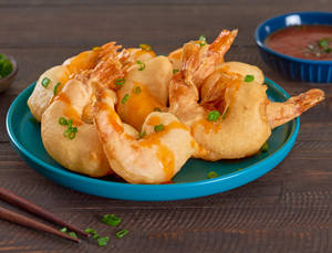 Golden Fried Prawns