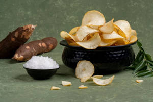Homemade Tapioca Chips Salt (200 Gms)
