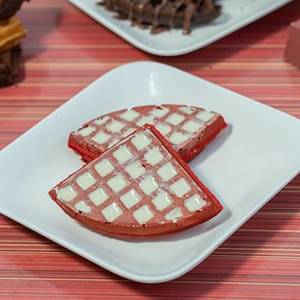 Red Velvet White Chocolate Waffle
