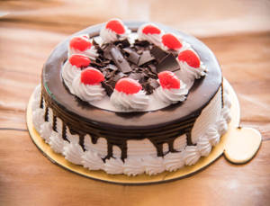 Black Forest Normal Cake (Eggless)