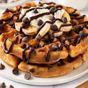 Belgian Chocolate Milk Waffle + Icecream 150ml
