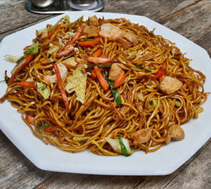 Chicken Pan Fried Noodles