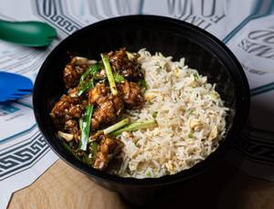 Egg Fried Rice With Chilly Chicken(Dry)
