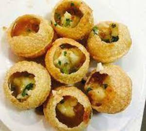 Pani Puri 2 plate.   No Sev No onion