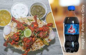 Chicken Lollipop Biryani (Full) + Thumbsup 250Ml