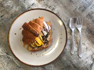 Croissant Ice Cream Sandwich