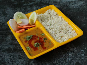 Dal Fry +Jeera Rice + salad