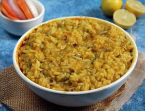 Rice Khichdi (Rice, Dal Fry)
