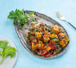 Hot Chilli Basil Paneer