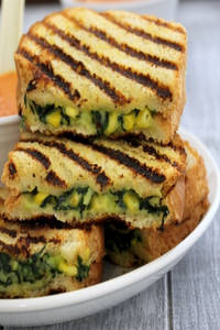 Spinach Corn Sandwich