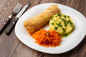 Double Egg Paneer Roll