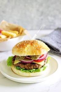 Mexican beef burger