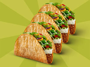 4 Crunchy Wheat Tacos Chicken @ 98 each