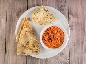 Combo-2(chicken Bharta+2roomali Roti+papad)