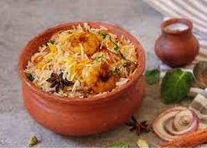 Prawns Matka Biryani