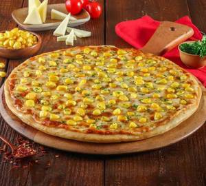 Cheese corn pizza