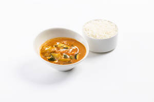 Traditional Thai Red Curry With Rice