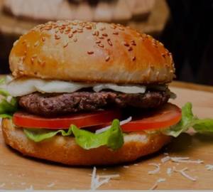 Veg bbq cheese burger