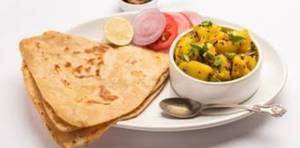 Plain Poratha [2] With Sabji