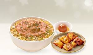 Butter Chicken Biryani + Choice of Dessert
