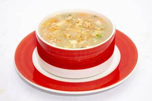 Chicken Burnt Garlic Soup