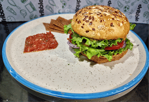 Spicy Tofu Vegan Burger