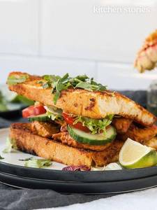 Chicken tikka sandwich