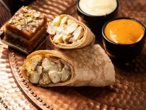 Cottage Cheese Shawarma In Arabian Whole Wheat Khubus Wrap