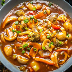 Diced Veg In Hot Garlic Sauce