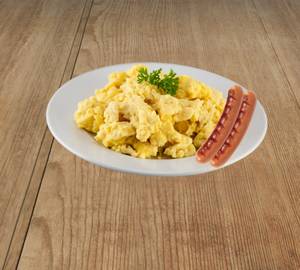 Scrambled Egg With Grilled Chicken Sausage 2 No's