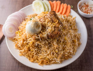 Chicken Biryani With Egg