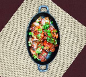 Chilli Soya Chaap [Gravy]