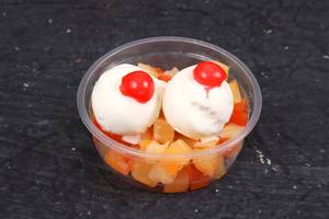 Fruit Salad With Ice Cream (canned Fruits)