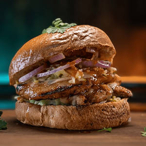 Chicken maharaja burger (double tikki + cheese)                   