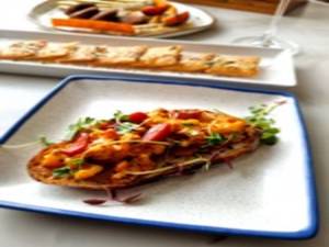 Creamy Garlic Shirimp On Toast