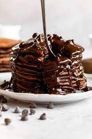Dark Chocolate Topping Protein Pancake