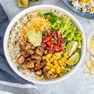 Chicken Chipotle Burrito Rice Bowl