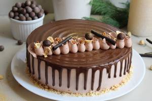 Eggless Nutella Hazelnut Cake [500gm]