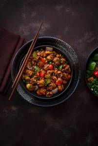 Mushroom Manchurian Dry