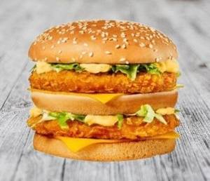 Veg Double Decker Burger