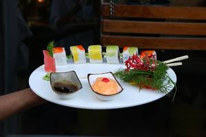 Rainbow Vegetable Roll Sushi