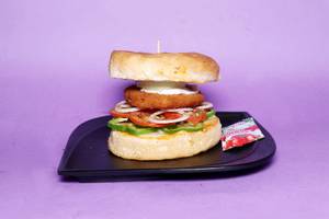Schezwan Garlic Burger