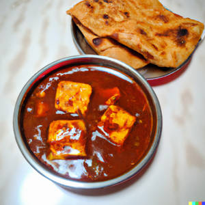 Karahi Paneer With 2 Butter Roti