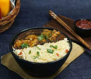 Chicken Fried Rice & Manchurian Bowl