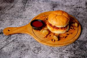 Fried Mushroom Burger