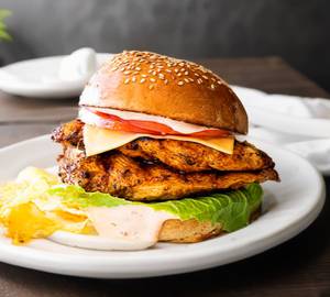 Barbeque Grilled Chicken Burger