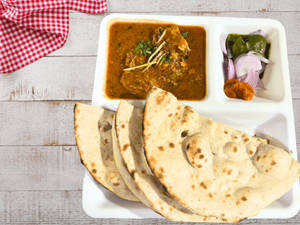 Tandoori Roti Curry Combo