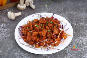 Mushroom Manchurian Dry Medium