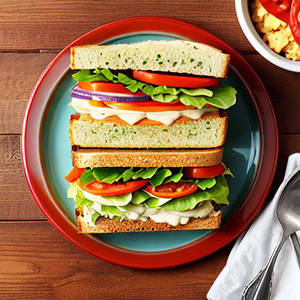 Grilled Cheese Vegetable Sandwich