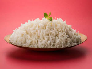 Plain steamed rice